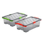 rothopro Evo Total robuste Aufbewahrungsbox mit Deckel Fassungsvermögen: 30,0 l