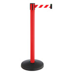 Gurtpfosten Allroundline ALA Metallpfosten rot, Gurt rot/weiß