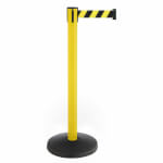 Gurtpfosten Allroundline ALA Metallpfosten gelb, Gurt gelb/schwarz