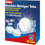 REINEX Geschirr Reiniger Tabs 7in1 entfernt kraftvoll hartnäckige Speisereste