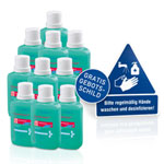 Desinfektion-Set Virus Prevention gebrauchsfertige Desinfektion und Gebotsschild