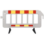 Kunststoff Absperrgitter mit Reflexfolie Typ 1, rot/gelb