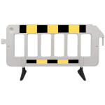 Schake Kunststoff Absperrgitter mit Reflexfolie Typ 1, gelb/schwarz