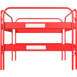 Schachtschutzgitter rot zum sichern von Gräben und Gefahrenstellen