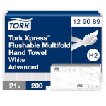 Tork 129089 Xpress schnellauflösende Multifold Handtücher Advanced 2-lagig für Spendersystem H2