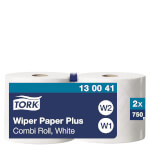 Tork 130041 starke Mehrzweck Papierwischtücher 2-lagig, Hybrid, hochweiß, geprägt, perforiert