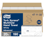 Tork 471132 Xpress Multifold Handtücher Advanced 2-lagig für Spendersystem H2