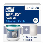 Tork 473186 Tragbarer Reflex Einzelblatt Innenabrollungsspender Spendersystem M4