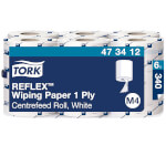 Tork 473412 Reflex Mehrzweck Papierwischtücher Premium 1-lagig für Spendersystem M4