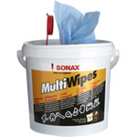 Sonax MultiWipes 72 getränkte Reinigungstücher im wiederverschließbaren Eimer