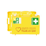 Söhngen Erste Hilfe Koffer Kinder SN-CD gelb für Kinder unter 3 Jahren mit kleinkindgerechten Verbände