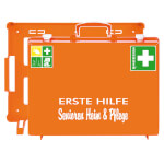 Söhngen Erste Hilfe Koffer Senioren orange mit Füllung nach DIN 13157 plus Erweiterung speziell für Heim und Pflege