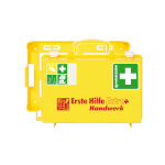 Söhngen Erste-Hilfe-Koffer EXTRA + Handwerk SN-CD gelb mit Füllung nach DIN 13157 plus Erweiterung