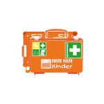 Söhngen Erste Hilfe Koffer Kinder QUICK-CD Kombi orange mit Spezialverbände in kindgerechten Abmessungen
