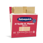 Salvequick Textil Pflaster XL Nachfüllpack für Salvequick Pflasterspender in 2 Größen, extra groß