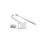 wsm Bodenanker Diebstahlschutz für Fahrradständer 2er Set zum Einschlagen in lockeren Untergrund