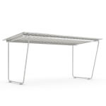 WSM Überdachung Modell Siegen S18 Stahlunterstand, mit 2 tragenden Rundrohrrahmen, mit Pultdach