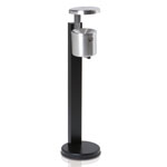 TKG Rondo Standascher mit Regenschutzdach, Sicherheits-Ascher aus Edelstahl
