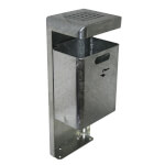 TKG Abfallbehälter Mondo Öffentlicher Mülleimer für den Außenbereich, Stahl feuerverzinkt