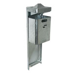 TKG Abfallbehälter Mondo Öffentlicher Mülleimer für den Außenbereich, Stahl feuerverzinkt