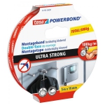 tesa Powerbond Montageband Ultra Strong doppelseitiges Montage-Klebeband, extra stark