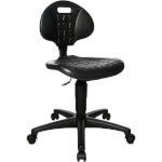Topstar Tec 20 Arbeitsstuhl mit Sitzhöhenverstellung Toplift, Doppelrollen, Sitzfläche PU