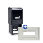 Trodat Printy 4724 P2 Facelift mit Textplatte Datumstempel mit max. 6 Textzeilen und Wunschtext