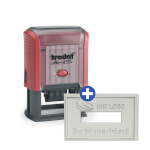 Trodat Printy 4729 mit individueller Textplatte Datumstempel mit max. 6 Textzeilen und Wunschtext