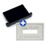 Ersatzplatte für Trodat 4750 mit individuellem Text Textplatte mit max. 2 Textzeilen