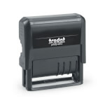 Trodat Printy 4.0 4813 mit individueller Textplatte Text- und Datumstempel 3,8 mm Schrifthöhe mit Wunschtext