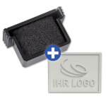 Ersatzplatte für Trodat 4907 mit individuellem Text wolkdirekt Textplatte mit max. 1 Textzeile + Wunschtext