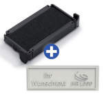 Ersatzplatte für Trodat 4910 mit individuellem Text Textplatte mit max. 3 Textzeilen