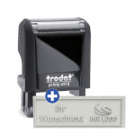 Trodat 4910 Printy 4.0 mit individueller Textplatte Textstempel mit max. 3 Textzeilen und Wunschtext