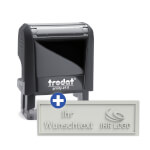 Trodat 4911 Printy 4.0 mit individueller Textplatte wolkdirekt Textstempel mit max. 4 Textzeilen + Wunschtext