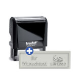 Trodat 4912 Printy 4.0 mit individueller Textplatte wolkdirekt Textstempel mit max. 5 Textzeilen + Wunschtext