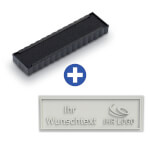 Ersatzplatte für Trodat 4916 mit individuellem Text Textplatte mit max. 3 Textzeilen