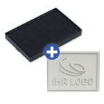 Ersatzplatte für Trodat 4928 mit individuellem Text wolkdirekt Textplatte mit max. 9 Textzeilen + Wunschtext