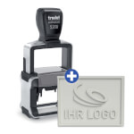 Trodat 5200 Professional 4.0 mit individueller Textplatte wolkdirekt Textstempel mit max. 6 Textzeilen + Wunschtext
