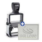Trodat 5203 Professional 4.0 mit individueller Textplatte wolkdirekt Textstempel mit max. 7 Textzeilen + Wunschtext