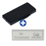 Ersatzplatte für Trodat 5204 mit individuellem Text wolkdirekt Textplatte mit max. 6 Textzeilen + Wunschtext