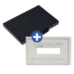 Ersatzplatte für Trodat 54110 mit individuellem Text Textplatte mit max. 15 Textzeilen