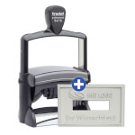 Trodat 54110 Professional Datum mit individueller Textplatte Datumstempel mit max. 15 Textzeilen + Wunschtext
