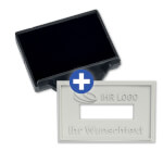 Ersatzplatte für Trodat 5430 mit individuellem Text wolkdirekt Textplatte mit max. 2 Textzeilen + Wunschtext