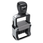 Trodat Professional 4.0 5430 Datumstempel mit Standardtext 4,0 mm Schrifthöhe, Kissen zweifarbig blau-rot