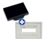Ersatzplatte für Trodat 55510 mit individuellem Text Textplatte mit max. 6 Textzeilen und 10 Ziffern