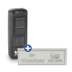 Trodat 9511 Pocket Printy mit individueller Textplatte wolkdirekt Textstempel mit max. 4 Textzeilen + Wunschtext
