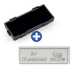 Ersatzplatte für Trodat 9512 mit individuellem Text Textplatte mit max. 5 Textzeilen
