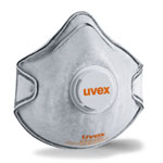 uvex Atemschutzmaske silv-Air c 2220 FFP2 Partikelmaske mit Ausatemventil und Aktivkohleschicht