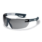 uvex Schutzbrille x-fit pro grau mit weicher Nasenauflage und flexiblen Bügeln