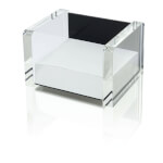 Wedo Zettelbox Acryl Exclusive Farbe: schwarz/acrylglas, inkl. 500 Blatt Papier